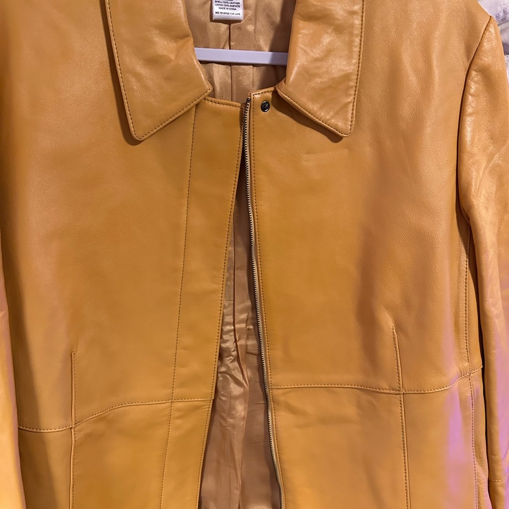 Pendleton Mustard Leather Jacket - image 1